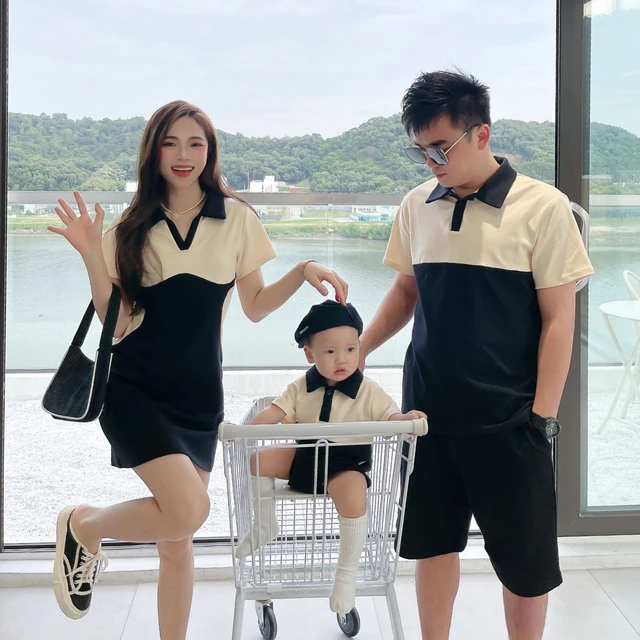 Mom Dad and Baby Boy Girl Matching Same Clothes for The Whole Family Look Mother Daughter Dress Summer 2023 Father Son T Shirts AliExpress