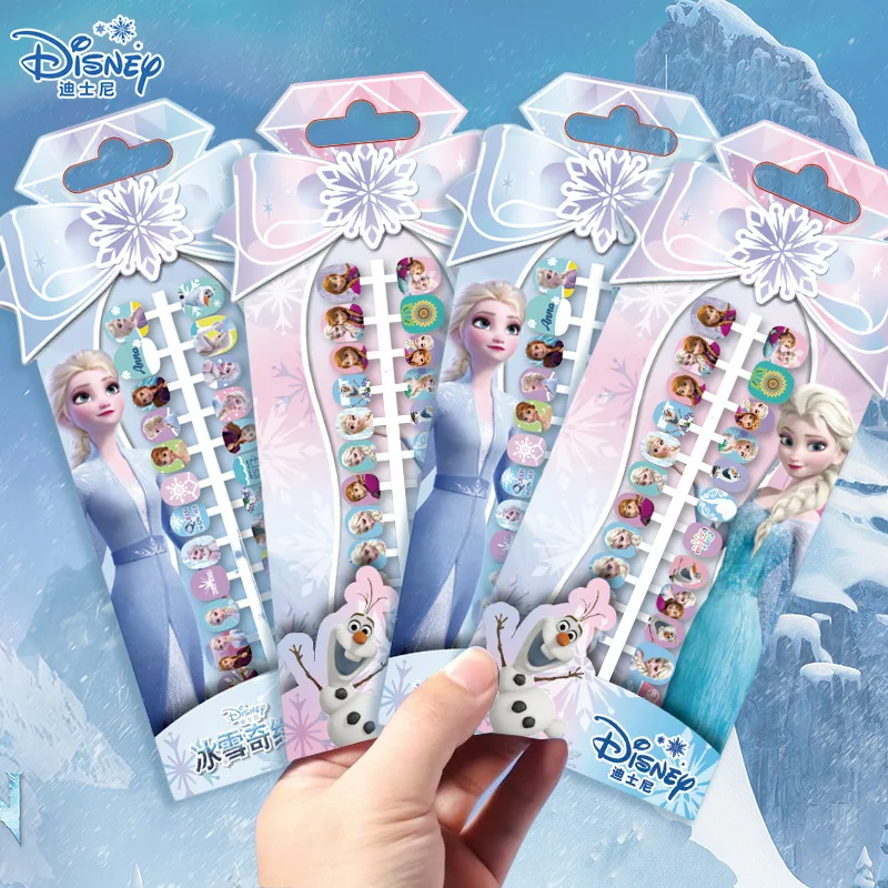 ملصقات أظافر ديزني الصلبة للأظافر فروزن إلسا #1