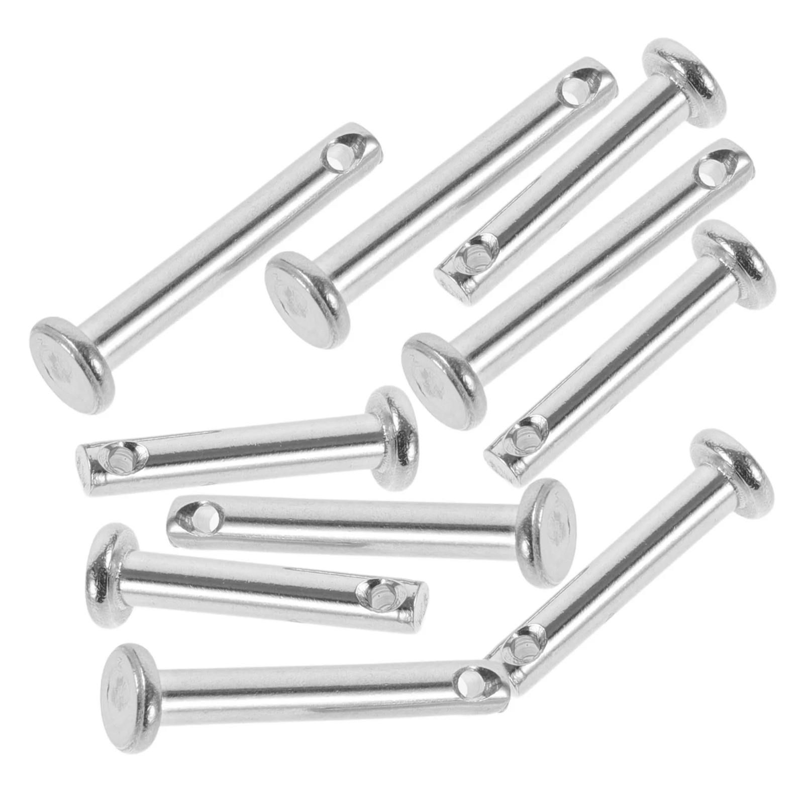 

10Pcs Stainless Steel Clevis Pins Flat Head Wear Resistant Mechanical Equipment M3x16 M3x20 Scaffolding Supplies Hardware