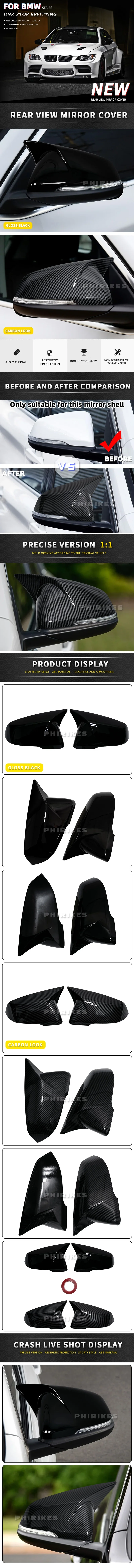 M Stil Ersatz Auto Rückspiegel Abdeckung Für BMW F44 Aktive F40 X1 F48 F49 F39 X2 2series F45 f46 Auto Zubehör – Detail 1