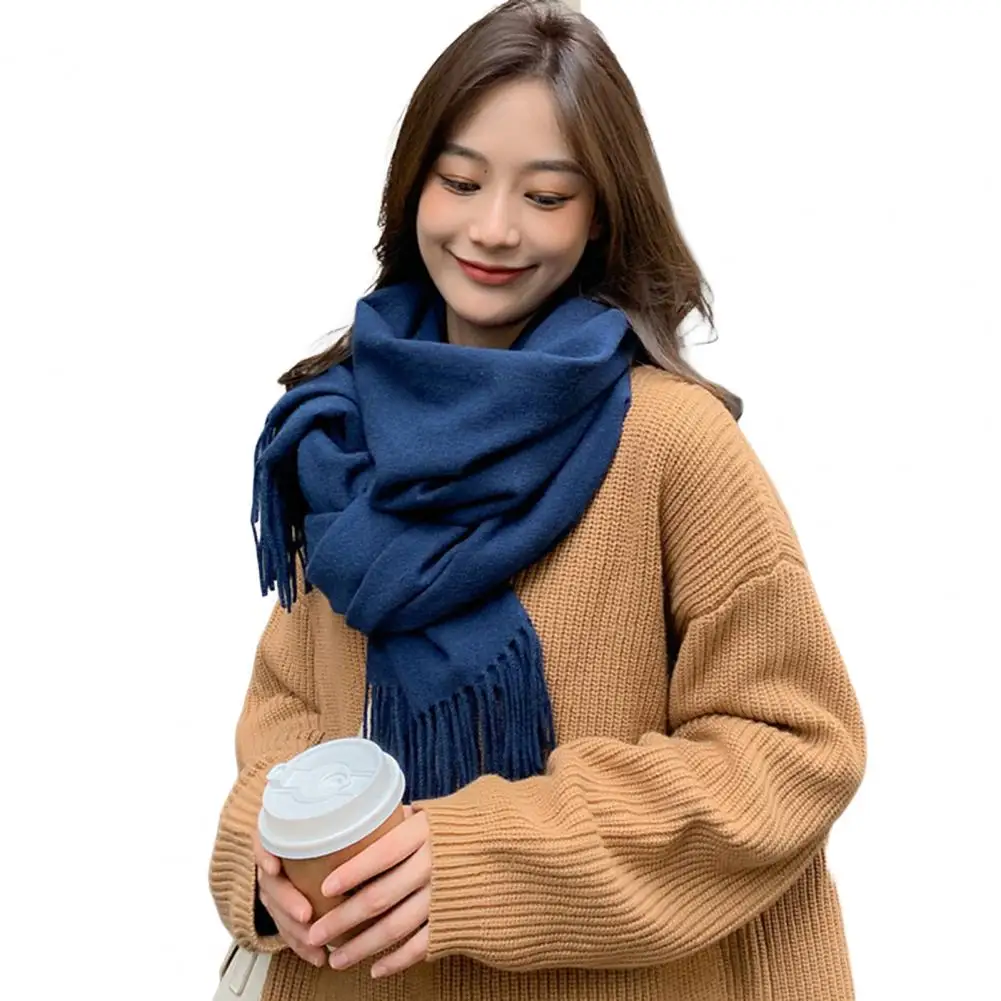 

Women Wrap Scarf Fringed Anti-fade Scarf Autumn Winter Ladies Scarf Shawl Wrap