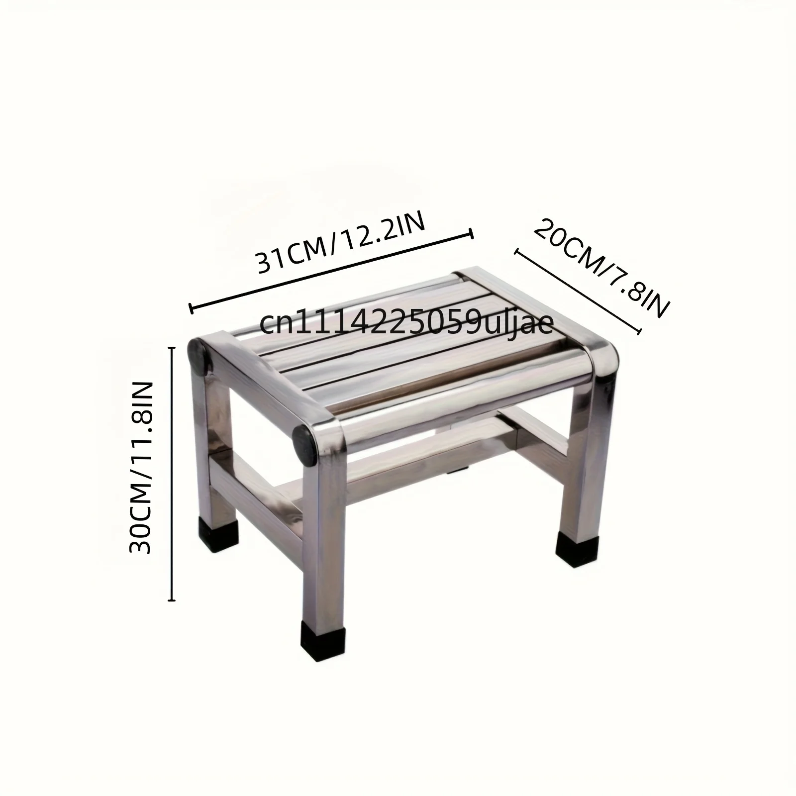 Multi Functional Stainless Steel Stool - Durable Thick & Sturdy Stool, Ideal for Living Room, Bathroom, Kitchen, Corridors image 6