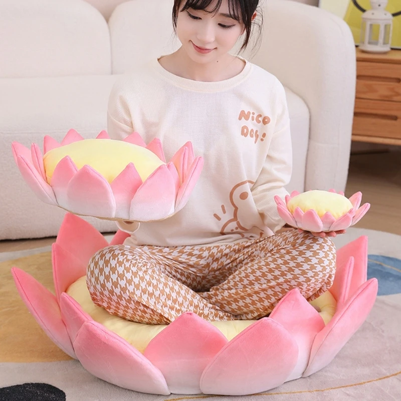 Funny Lotus Cushion Continuously Cushion Student Car Cushion Office