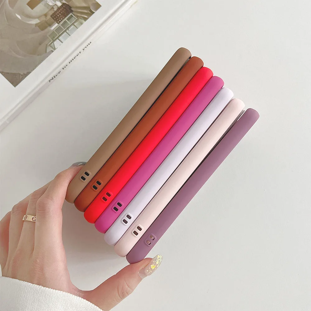 High quality Original Liquid Soft Silicone Phone Case On For Samsung Galaxy S24 S23 Plus S22 Ultra Lens Protect colorful Cover image 4