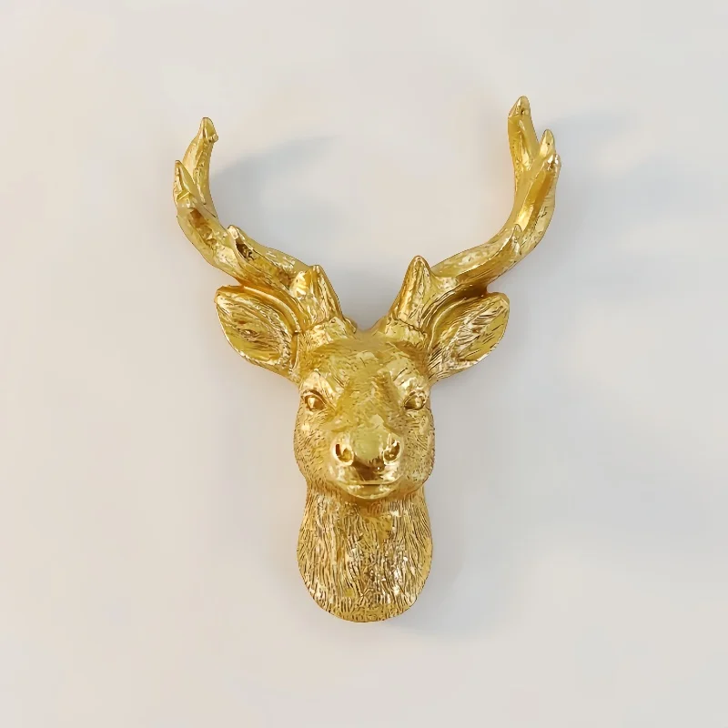 Switzerland，Sweden，Norway，Golden Deer Head，3D Stereoscopic，Tourism souvenirs，Resin painting，Decoration home，Refrigerator magnets