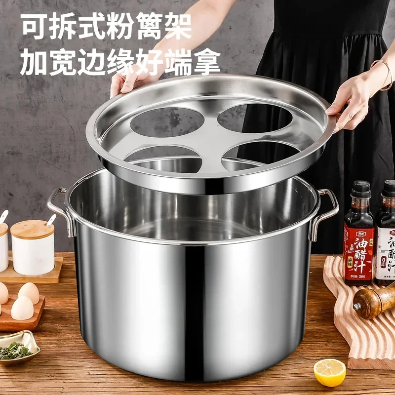 Cooking Noodle Stainless Steel Bucket Large Capacity Induction Cooker Stewed Soup Pot