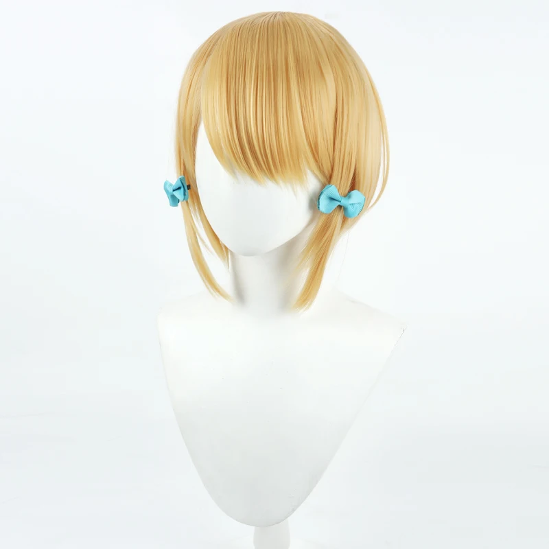 Jogo azul arquivo saiba midori peruca cosplay resistente ao calor perucas de cabelo sintético + touca peruca