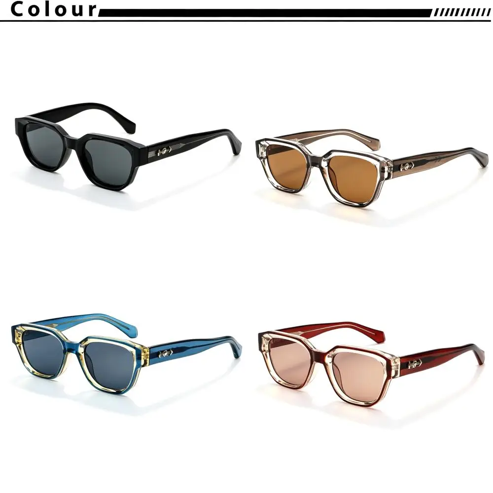 CATERSIDE Retro Herren-Sonnenbrille, quadratisch, dicker Rahmen, Bügel aus Cellulosepropionat, Sonnenbrille für Damen, Outdoor-Fahrbrille – Detail 5