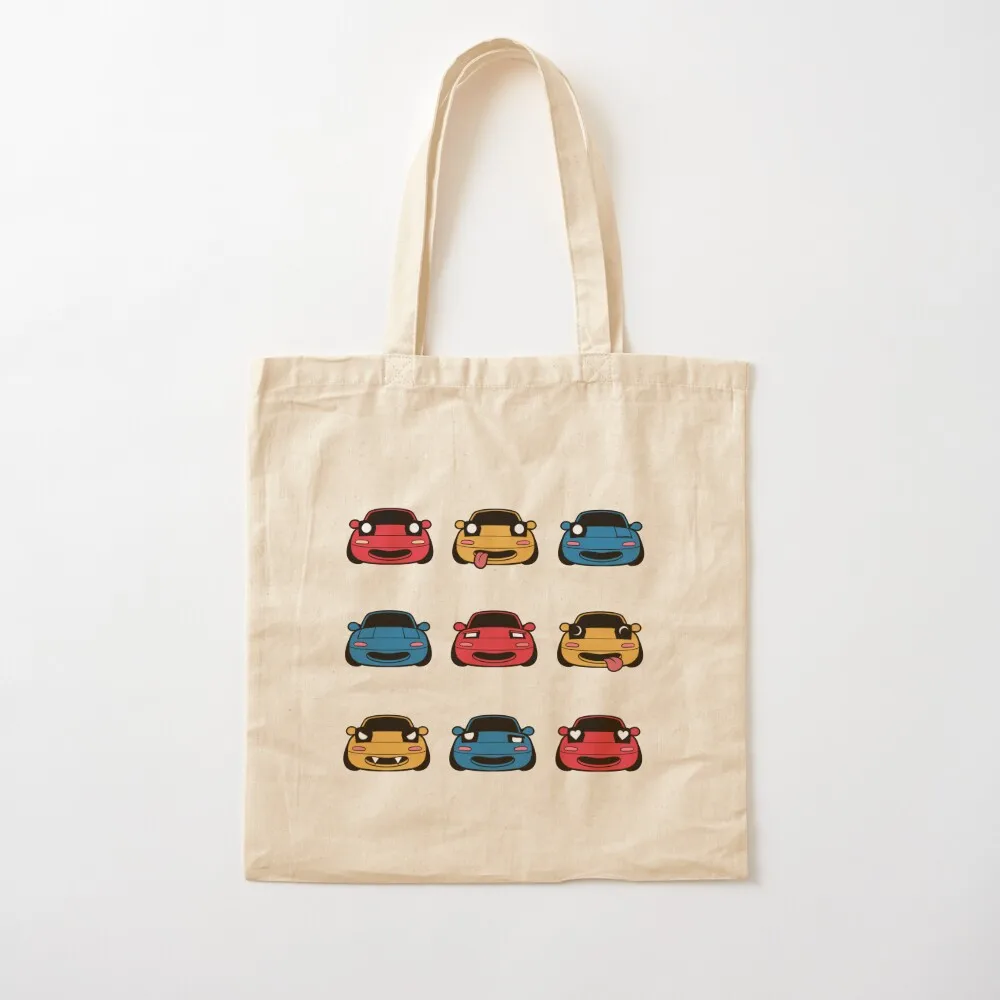 العديد من وجوه مياتا حمل حقيبة أكياس التسوق طوي حقيبة قماش مخصصة حقائب قماش حقيبة المرأة الفاخرة