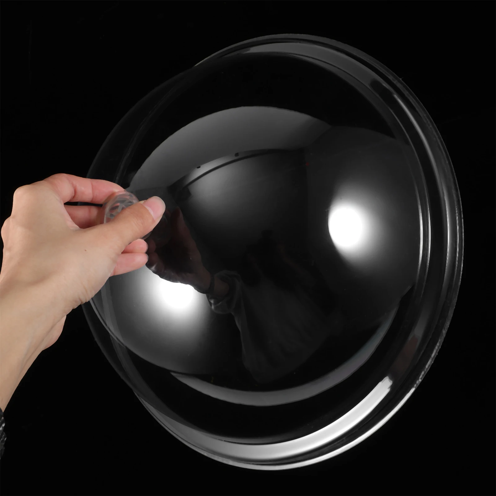 

1Pc Acrylic Round Food Cover Food Tent Food Insulation Lid for Home Bread Dessert Dish Transparent (12-inch 31cm Random