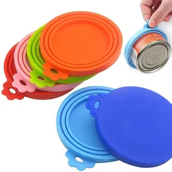 Couvercle scellé en silicone de qualité alimentaire pour animaux de compagnie, bol de tasse frais, bol souple, stockage scellé universel, Mars, 3 en 1