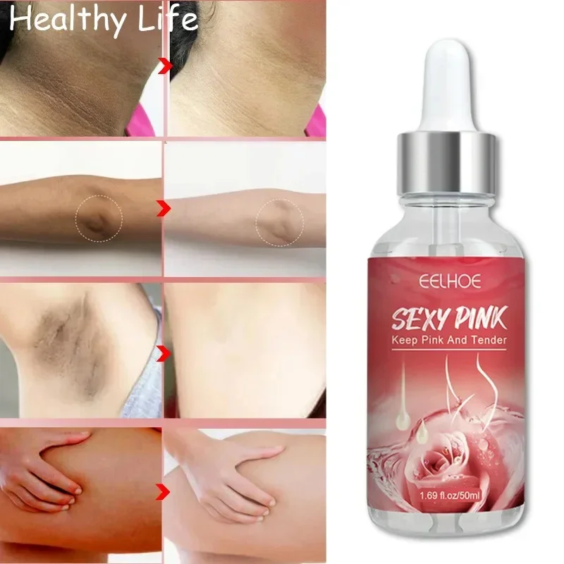 Body Brightening Lighten Dark Skin Intimate Areas Serum Armpit Knee Private Parts Underarm Brighten Essence Body Skin Care