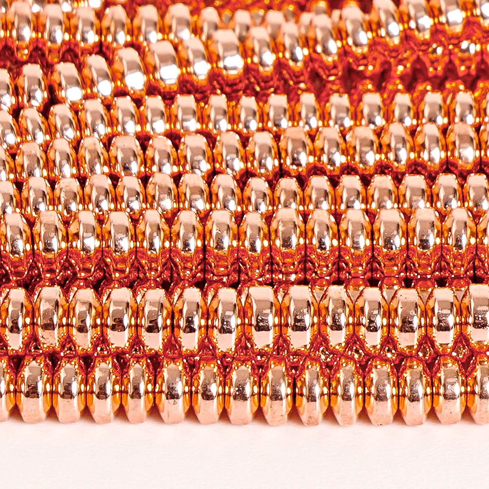 4x2mm Rose Gold Plated Hematite Rondelle Beads Elegant Spacer Beads for Bracelet Necklace Modern Minimalist Jewelry DIY Supplies