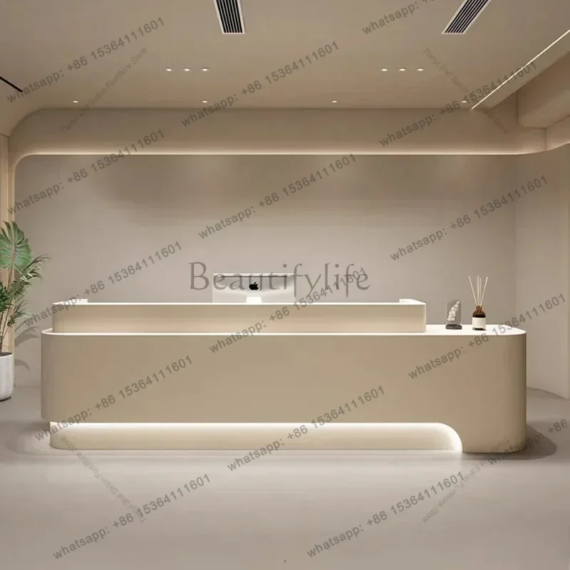 LSNordic Clothing Store Reception Desks Beauty Salon Designer Simplicity Reception Desks Luxury Office Furniture Receptionen HBR
