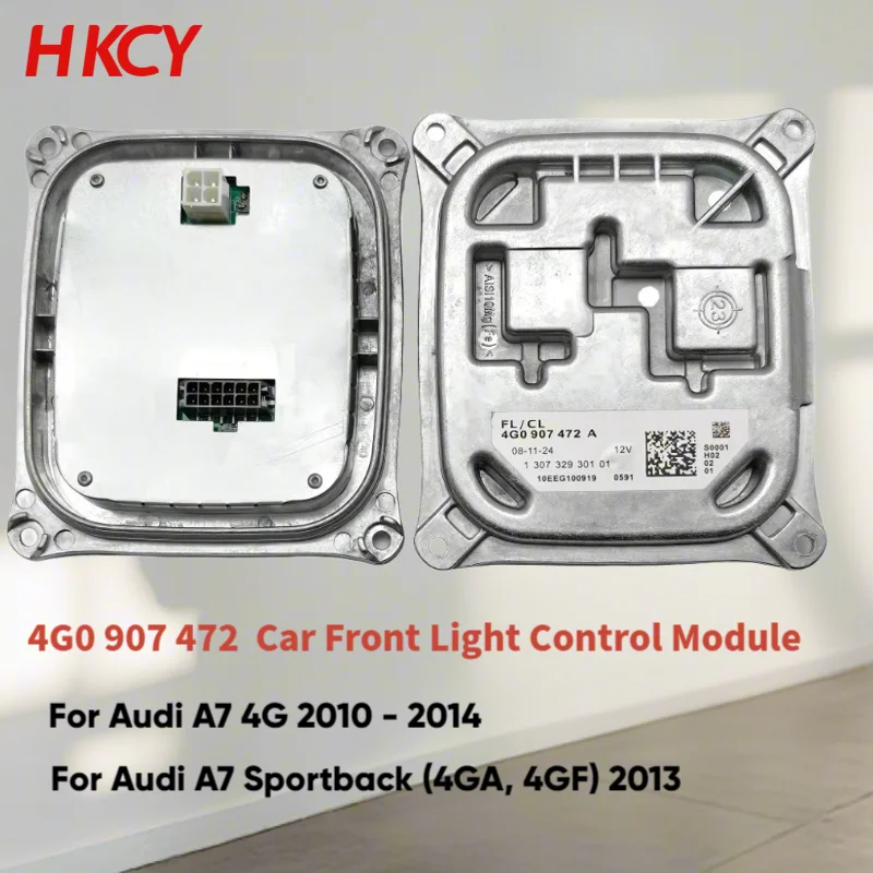 

Блок управления ксеноновыми фарами 4G0907472A, совместимый с AUDI A7 S7 2010-2018; Блок управления светодиодными фарами 4G0907472C - 7-контактный