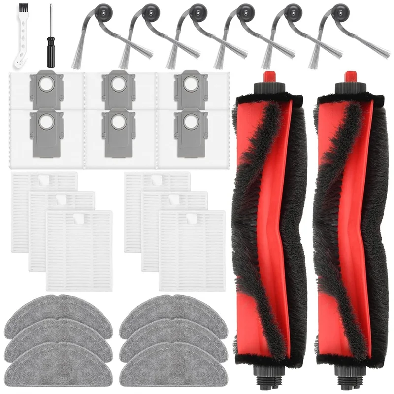 For Roborock Q7 M5+ /Q7 L5+ Replacement Parts 28 Pcs Accessories Kit For Robot Vacuum Cleaner