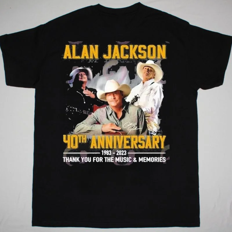 Alan Jackson 40th Anniversary 1983 – 2023 Thank You For The Music T-Shirt LI131 image 2