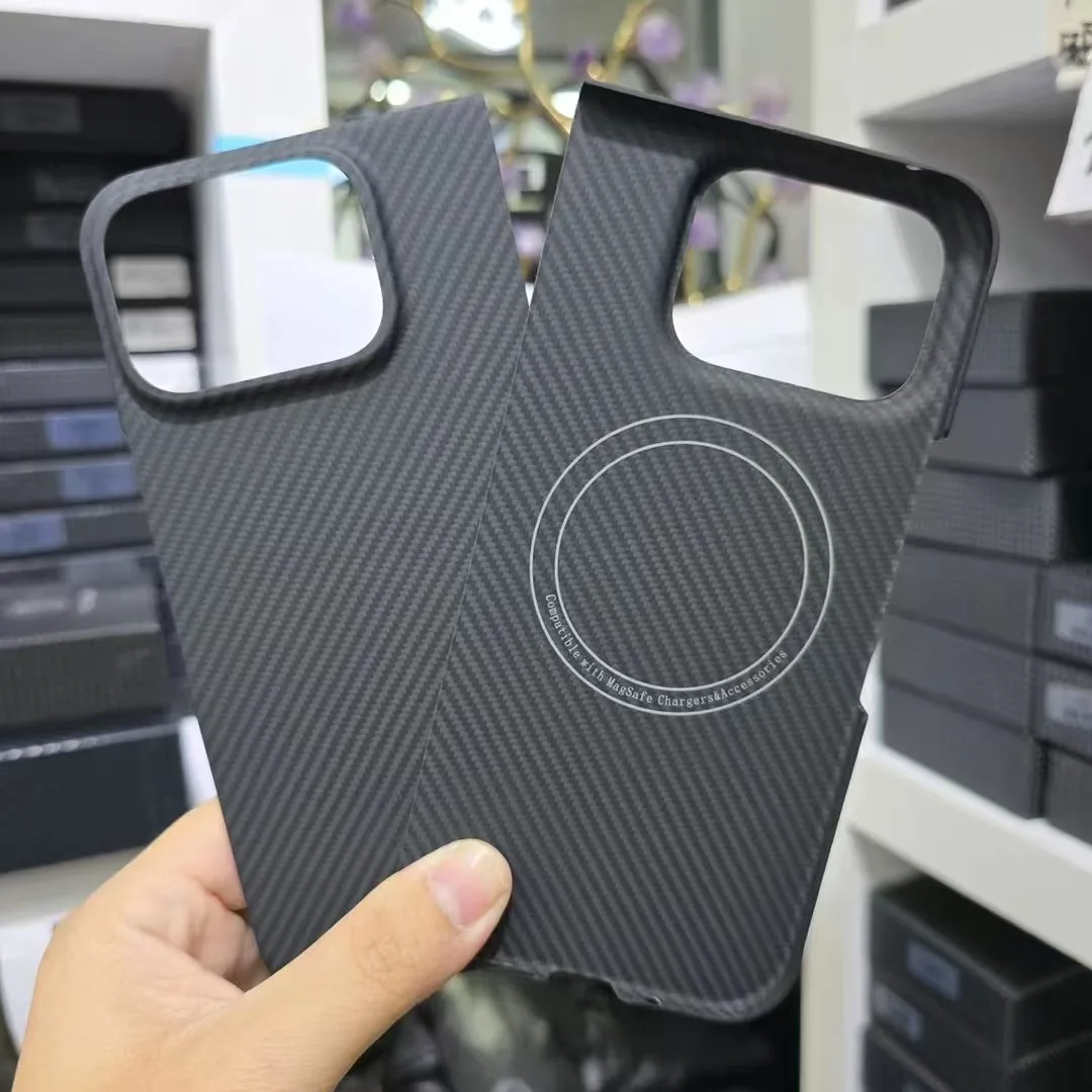 

For Magnetic Charger Case for Google Pixel Fold 2 Real Carbon Fiber Case Aramid Fiber Fold Cover for Pixel Fold 2 Magsafe Case