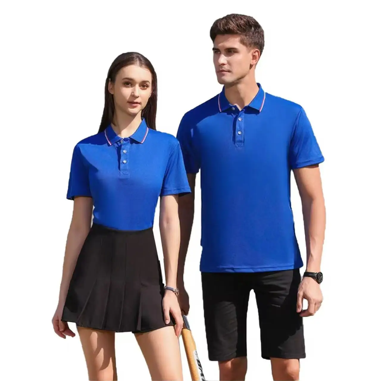 Multi-functional quick-drying breathable short-sleeved knitted polo shirt 145g