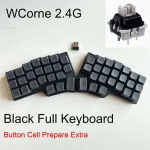 Corne v4 2.4g inalámbrico mx teclado mecánico swappable swappable ergonomic 46 diseño de diseño de teclas asignación de teclas de software vial 8 mejores teclados divididos de ventas - №4