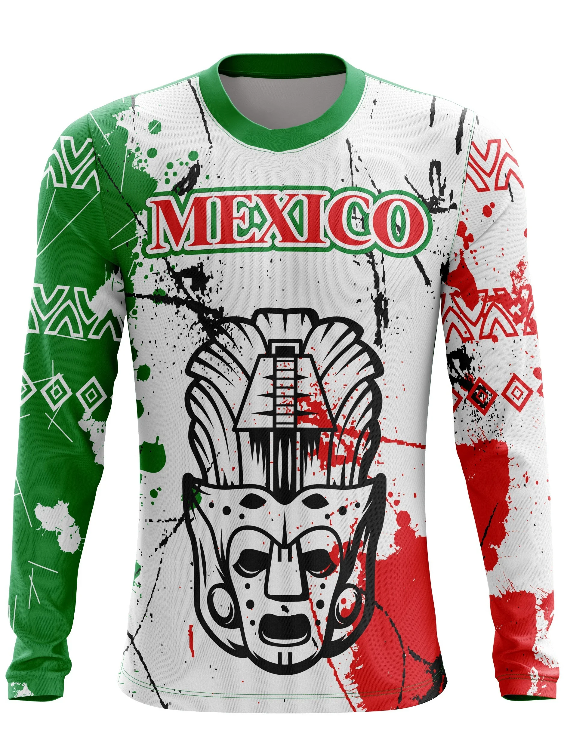 الرجال هيكل السمكة إلكتروني طباعة الصيد تي شيرت الصيد في الهواء الطلق ركوب الدراجات الرياضة قميص طويل الأكمام عارضة مريحة تنفس أعلى