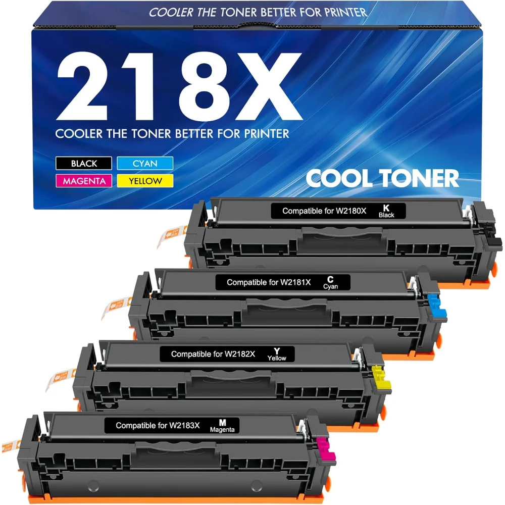 

218X 218A Тонер-картриджи, 4 шт., совместимая замена 3201dw
