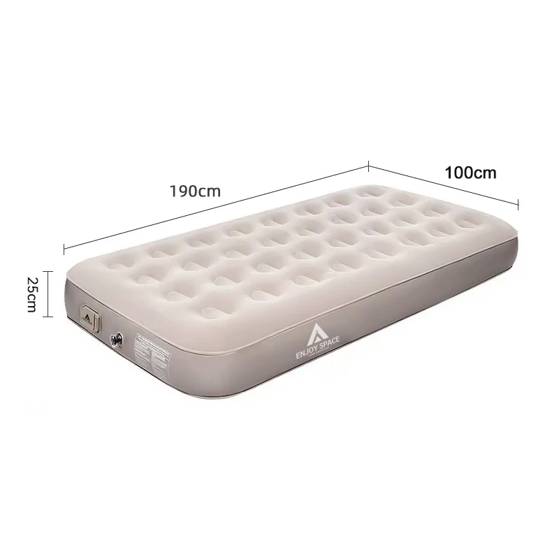 

Electric Inflation Air Sofa Bed with a Rechargeable Pump Travel-friendly Plush PVC Portable Mattress