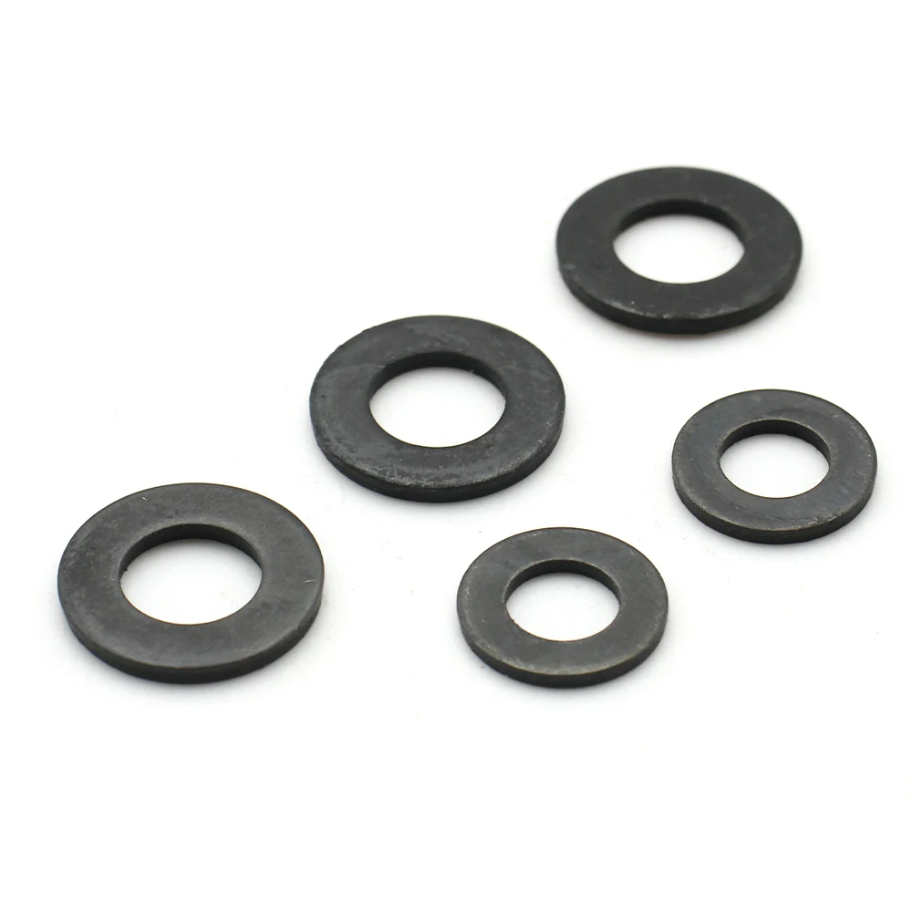 M2 M2.5 M3 M4 M5 M6 M8 M10 M12 M14 M16 M18 M20 M22 M24 M27 M30 Black 304 Stainless Steel GB97 Circular Plain Gasket Flat Washer