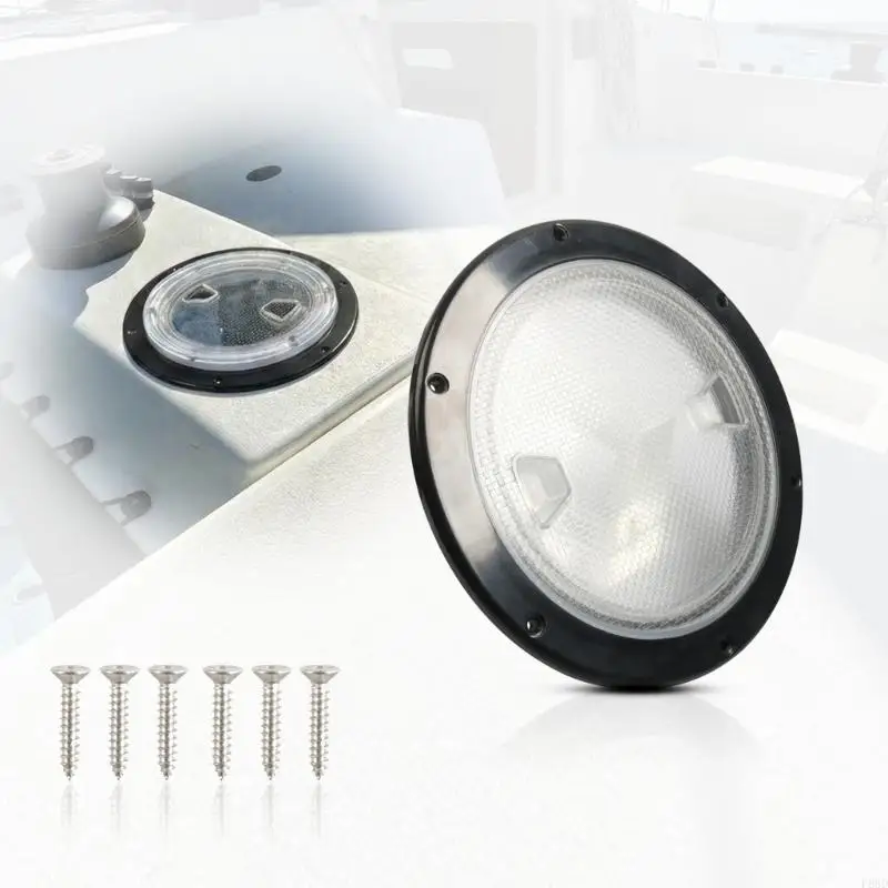 

8 Inch Round Deck Inspection Access Hatches Cover For Boats And RVs With Waterproof Seal ABS Construction Black Marine Grade
