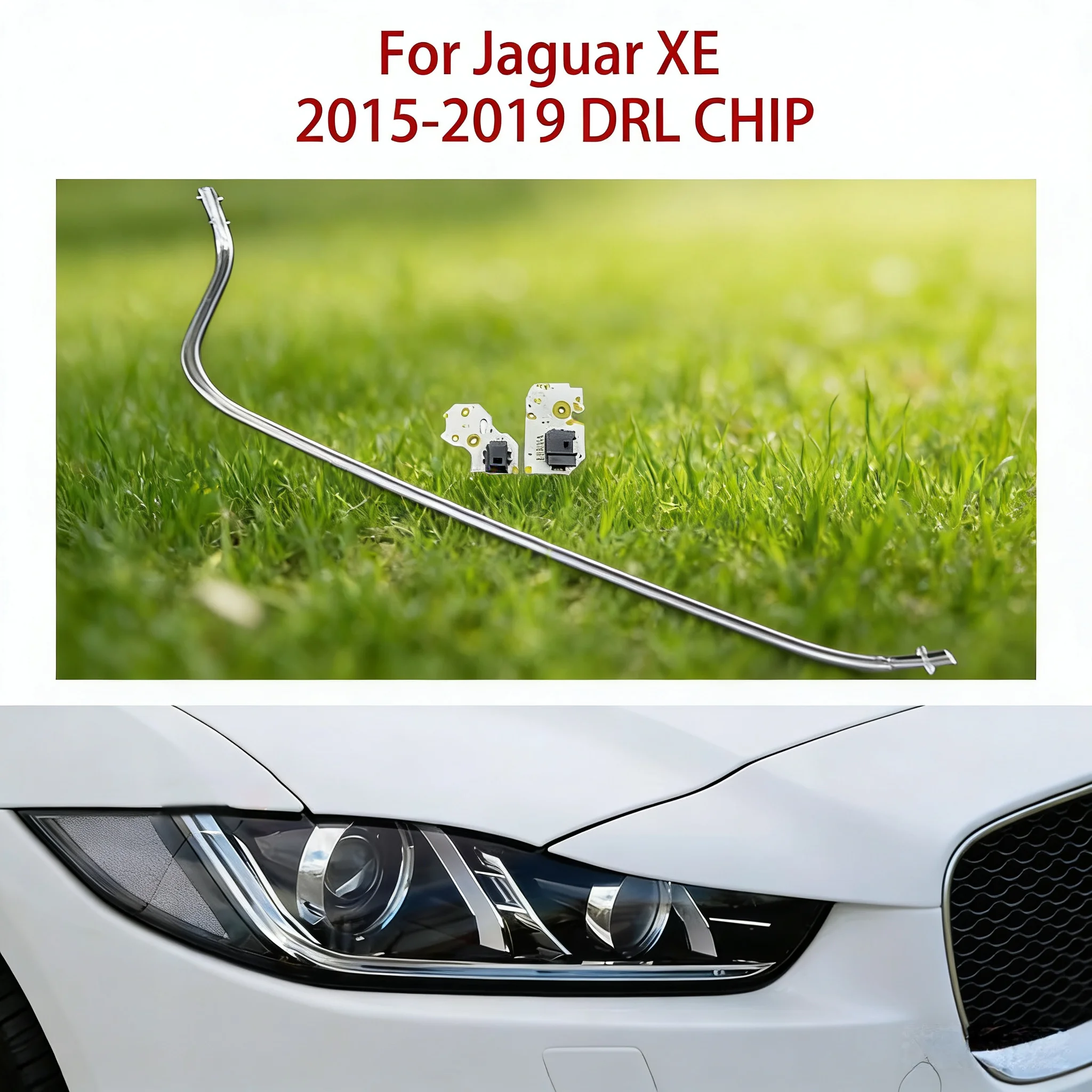 

Headlight Angel Eye Ballast Chip For Jaguar XE White Light Source 15-2019 Car DRL CHIP Conduit Strip Solve The Yellowing Problem