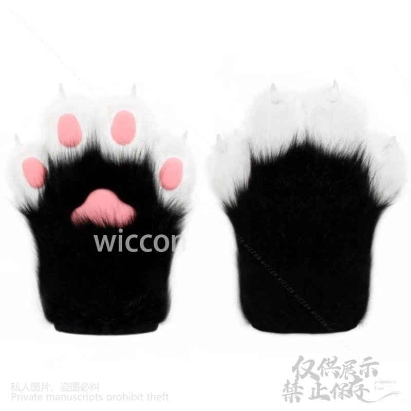 الحيوان فروي تأثيري أنيمي فروي القط 14 ألوان مخلب قفازات الذئب الدب الحيوان باو أفخم مسمار لجميع القديسين عيد الميلاد مخصص