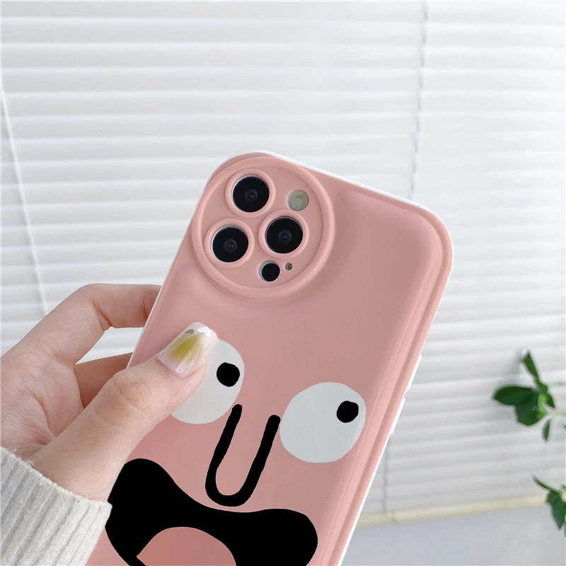 Lens Protection Upholstered Back Air Cushion Street Trend Brand NOUNOU Phone Case For iPhone11 12mini 13 14Pro Xsmax 8Plus Cover