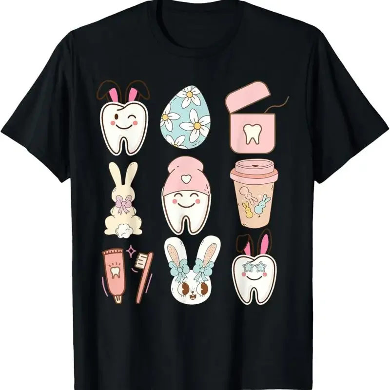 Easter Dental Assistant Tooth Bunny Dentist T Shirt