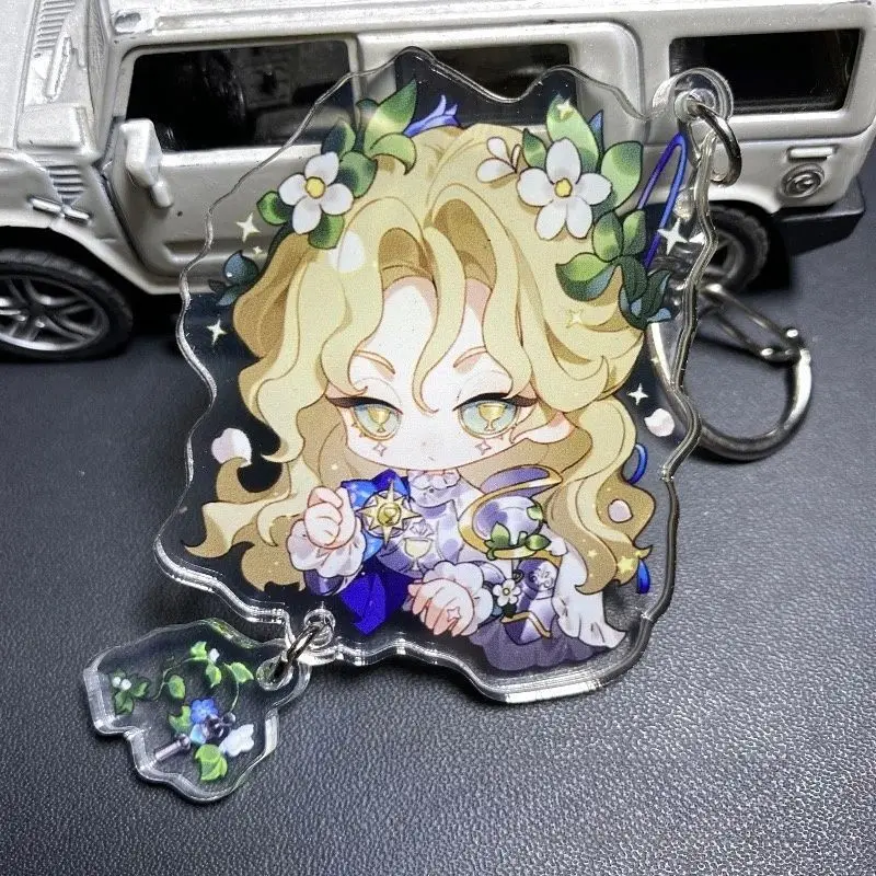 لعبة الهوية 5 شخصية المفاتيح لطيف القبر حارس أندرو كريس الملحن الدموي الملكة فارس مفتاح سلسلة حقيبة الملحقات هدية