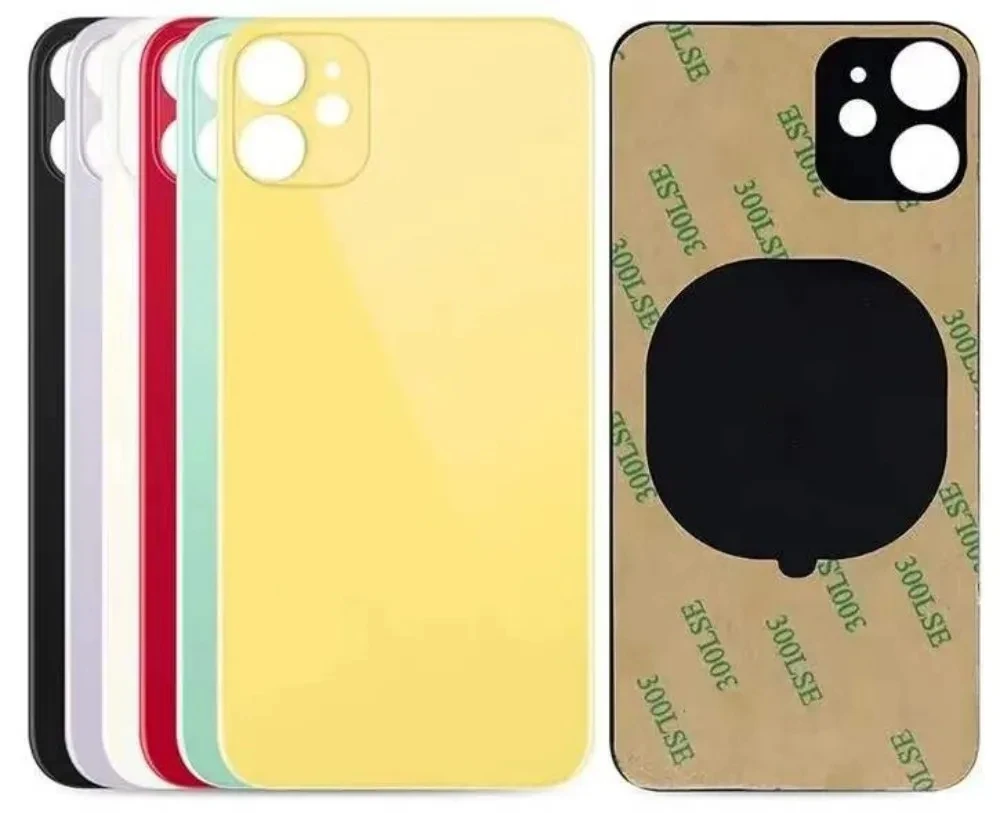 Back Glass For iPhone 11 Back Cover Glass Fast Replacement Housing Battery Cover Big Hole Rear Glass with Glue image 3