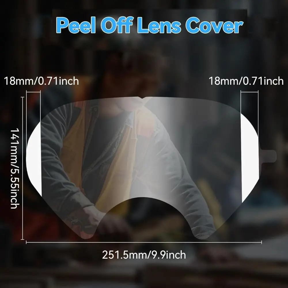 Transparent Protective Lens Film Anti Scratch Anti Sling Full Face Screen Protector Accessories Peel Off Lens Covers for 6885