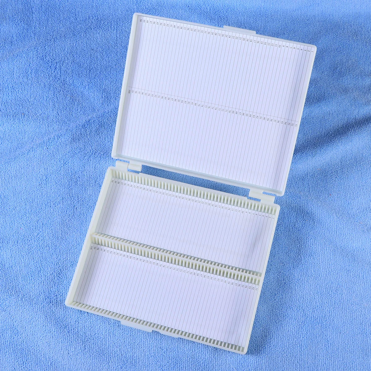 100 Grid Professional Storage Box Microscope Slide Storage Box Slide Capacity Box Storage