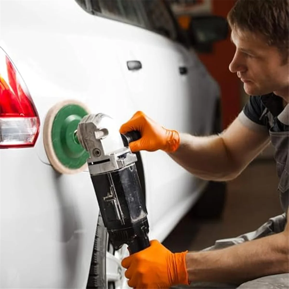 Rodada lã sentiu disco roda Pad, 100 Angle Grinder, polimento buffer, furo, dia, verde, 18 Pack, 4"