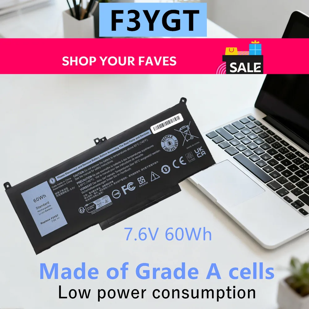 2X39G Laptop Batterij Voor Dell Latitude 14 7480 7490 E7480 E7490 12 7280 7290 E7280 E7290 13 7380 7390 E7380 E7390 F3YGT DJ1J0