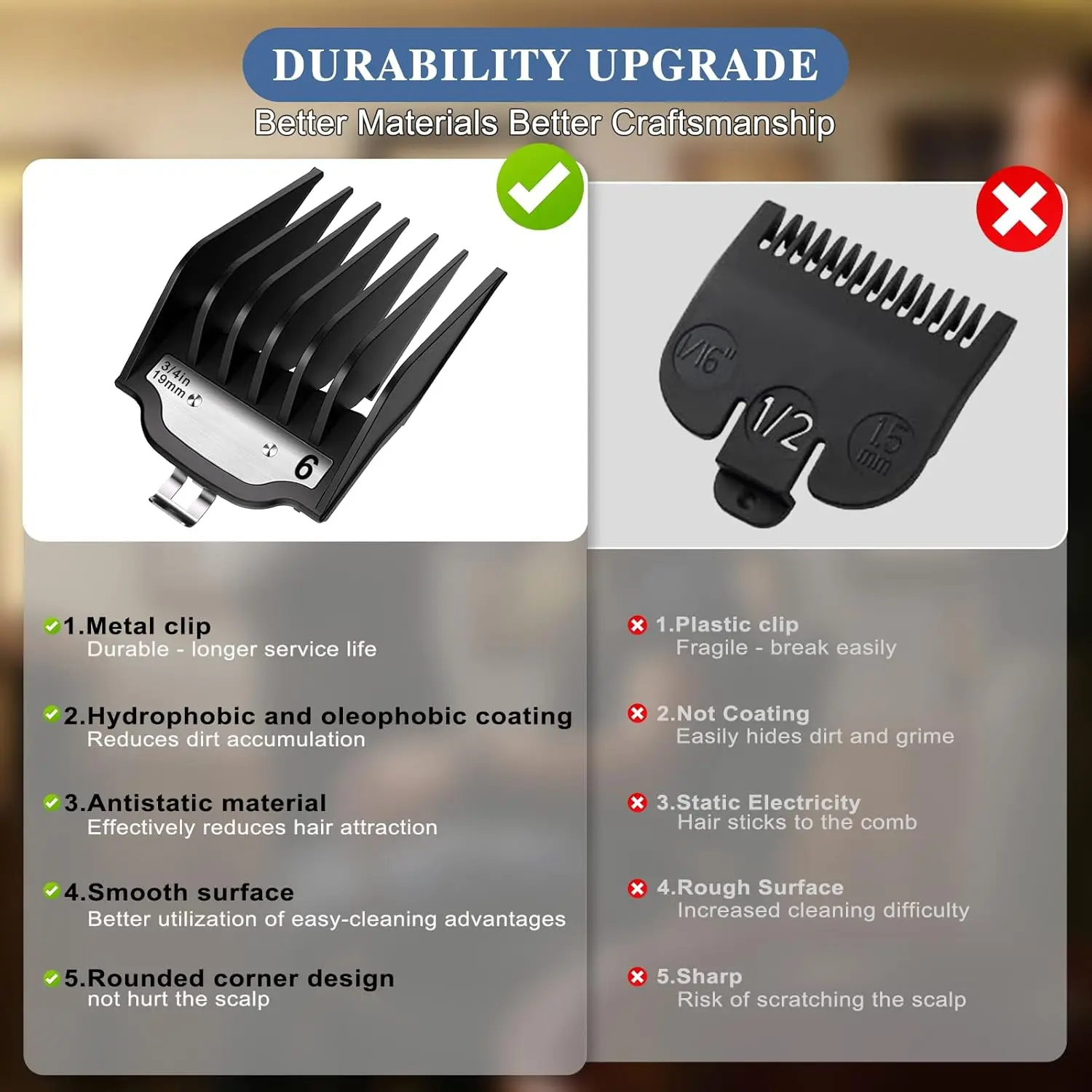 Professional Limit Guide Comb For Kemei For Wahl Clipper Universal Cutting Guide Comb Haircut Tools Limit Comb