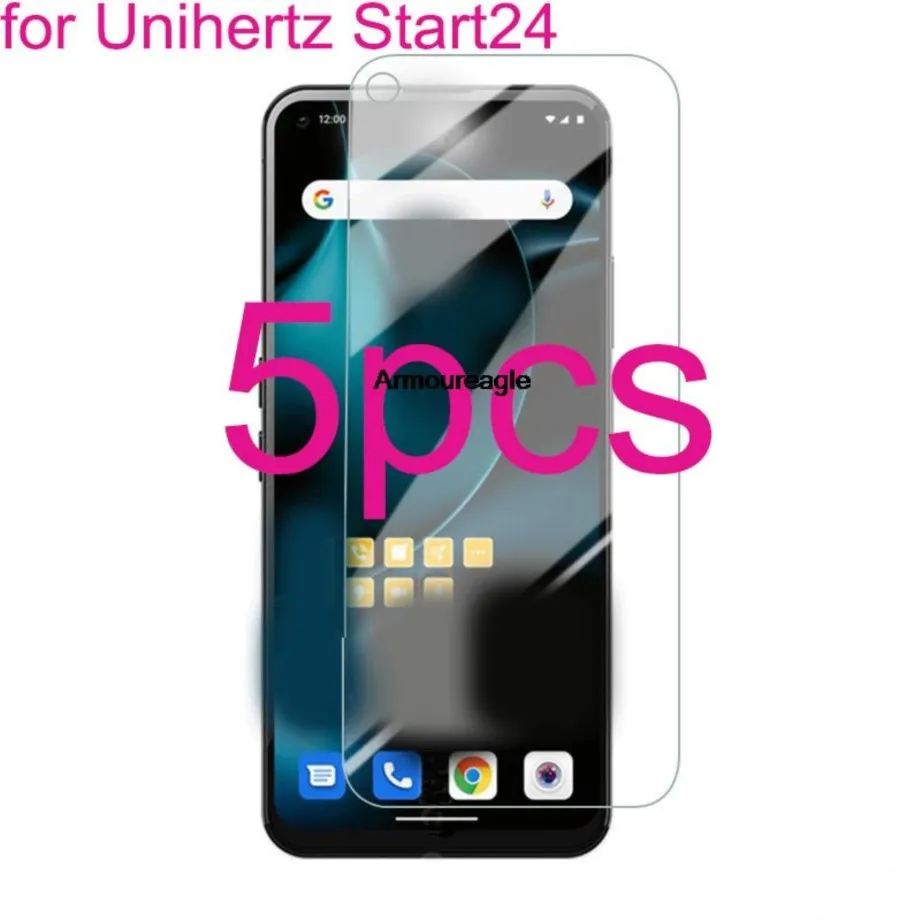 5pcs hd clear safety tempered glass for unihertz start24 screen protector thin for unihertz start 24 2.5d protective film