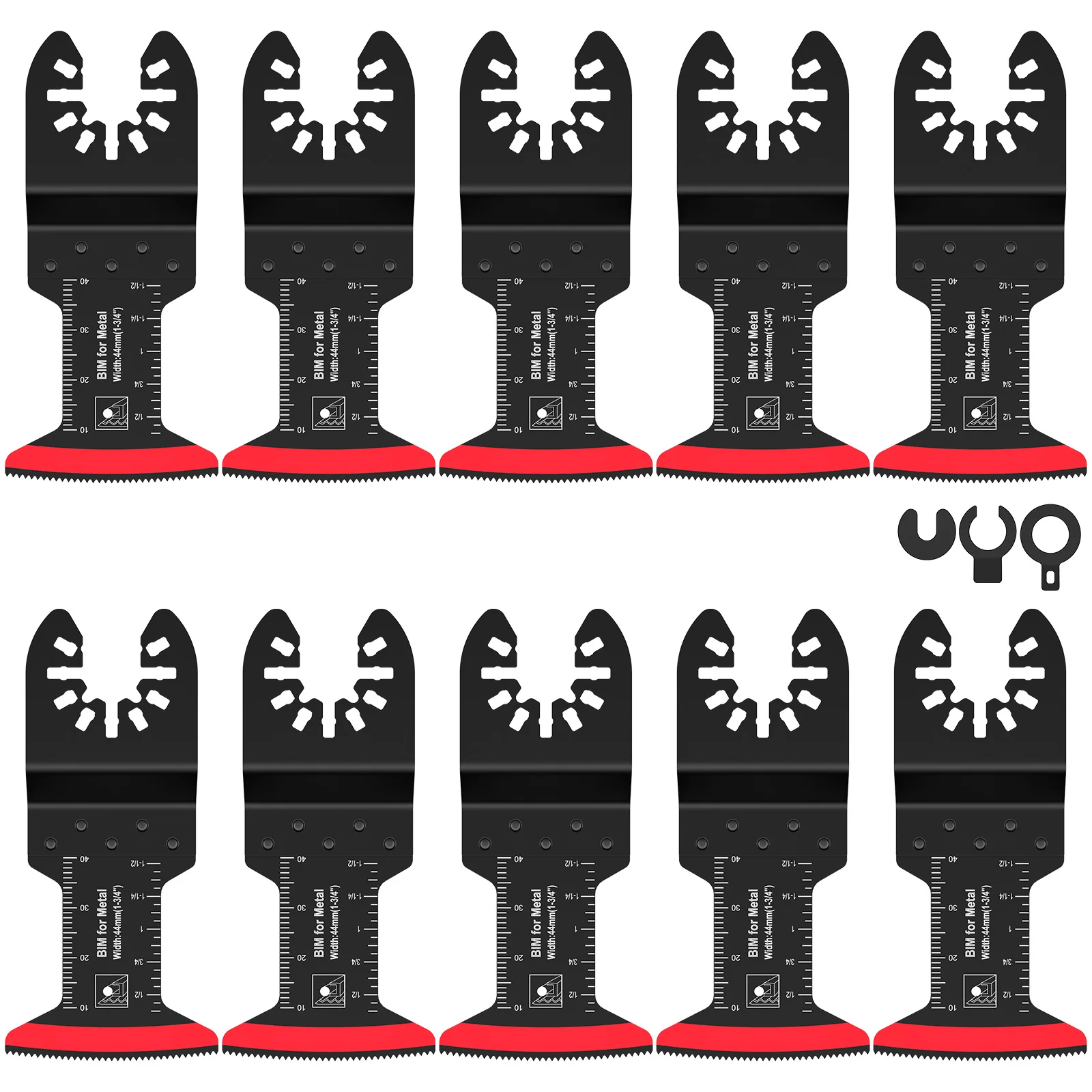 10Pcs M42 Bi-Metal Oscillating Saw Blades Multifunctional Oscillating Multitool Blades Chainsaw Replacement Blades Multitool