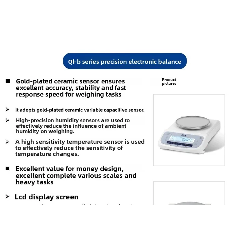 Large range electronic balance, laboratory 4/5/6 kg large weighing analysis one percent 0.01g scale precision