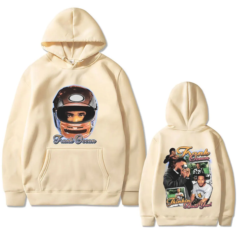 Rapper Frank Fashion Hoodie Men Women Ocean Hip Hop Streetwear Blond Oversized Hoodies Unisex Casual Fleece Cotton Sweatshirt