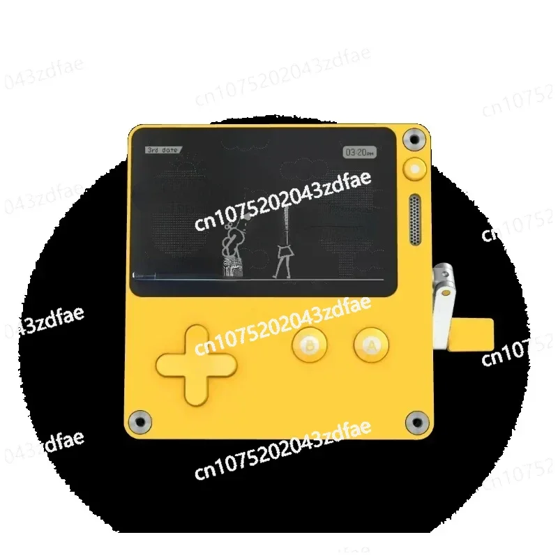 NEW 2.7-Inch Panic Playdate Retro Mini Hand-Cranked Creative New US Version Handheld Game Console With Games