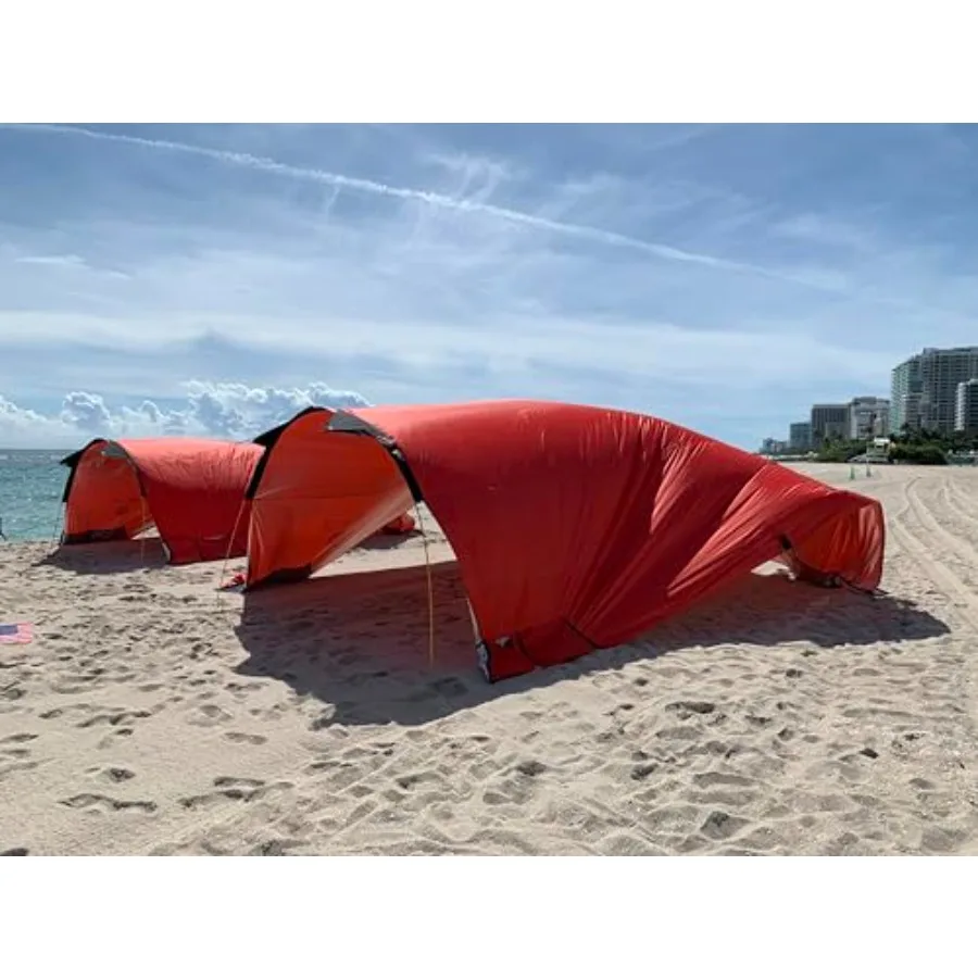 

Пляжная палатка-шатер Beach Bubble Family Edition: Ультимативная приватная пляжная кабина с ветрозащитой +50 UPF, вместимость до 12 человек