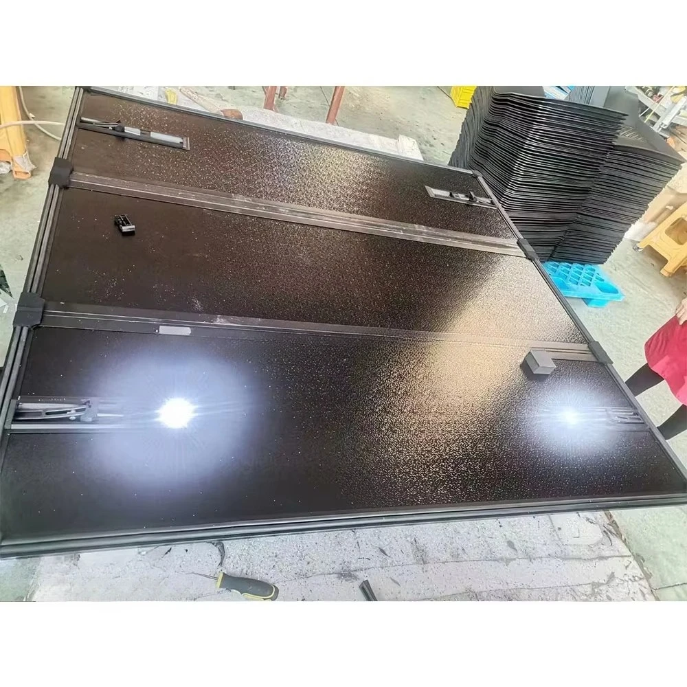 عالية الجودة الألومنيوم اكسسوارات السيارات لاقط الصلب ثلاثي أضعاف شاحنة غطاء السرير غطاء تونيو ل Ram 1500 2500 3500 6.4 ''السرير #6