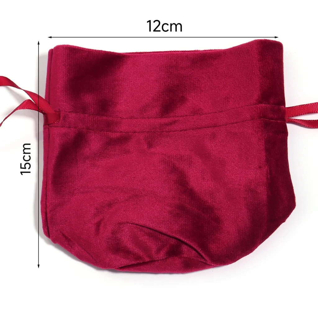 1 Pc Velvet Drawstring Bag Jewelry Color Ribbon Storage Pouches for Wedding Party Candy Gift Packaging Bags Home Supplies