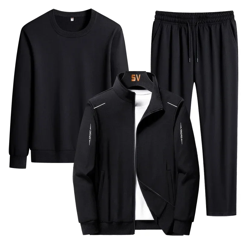 

Spring Autumn Outdoor Fashion Trend Youth Sports Leisure Long sleeved T-shirt Sports Pants Fashion Sports Leisure 3-piece Set