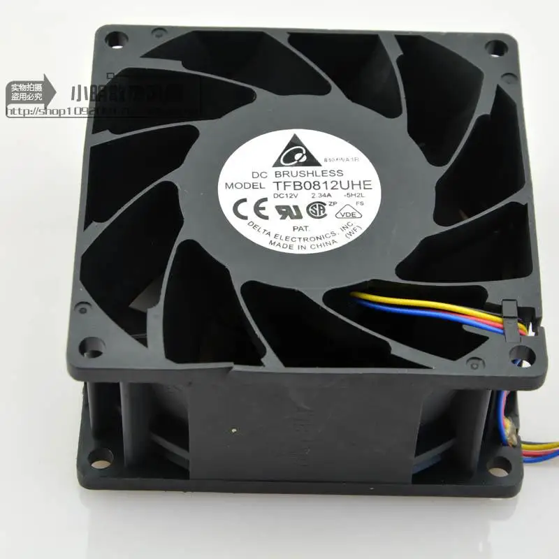 New Fan For Delta TFB0812UHE 8038 12V 2.34A PWM Temperature Control Server Violent Cooling Fan 80×80×38 Mm